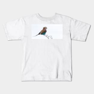 Lilac-breasted roller bird. Kids T-Shirt